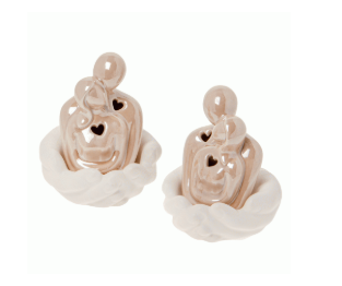 Regali e Bomboniere - Prodotti - Matrimonio - 9.5CM - ABBRACCIO COPPIA/MANI LED