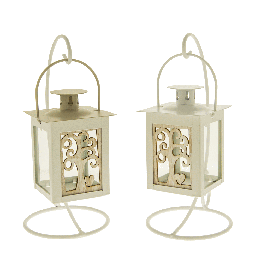 Regali e Bomboniere - Prodotti - Matrimonio - NOCE LANTERNA SU STAND H.21 ASSORTITE