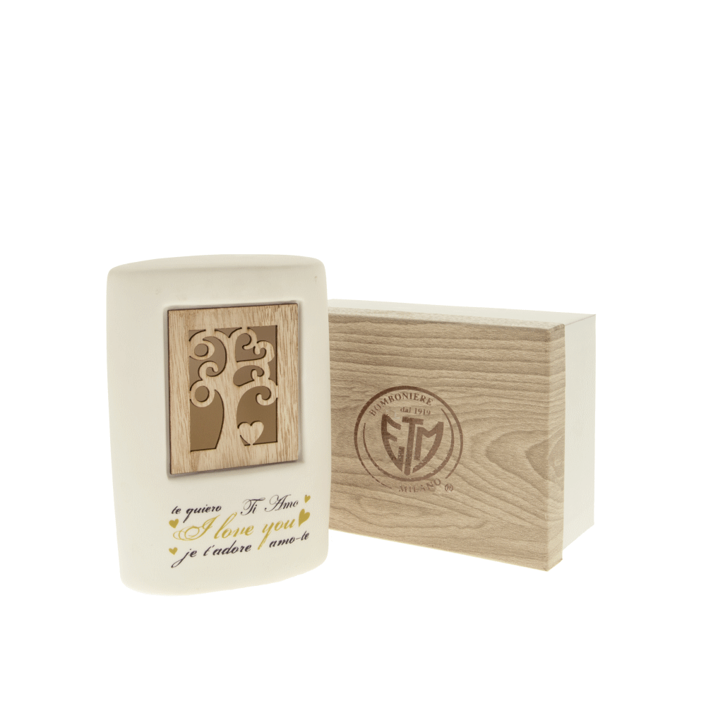 Regali e Bomboniere - Prodotti - Matrimonio - ADORE LUCE ALBERO CM.11 H.17 C/BOX