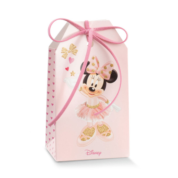 Regali e Bomboniere - Prodotti - Disney Scatoline e Box - TAG MINNIE BALLERINA 55X35X100 SCATOLINA PORTACONFETTI CON FORO