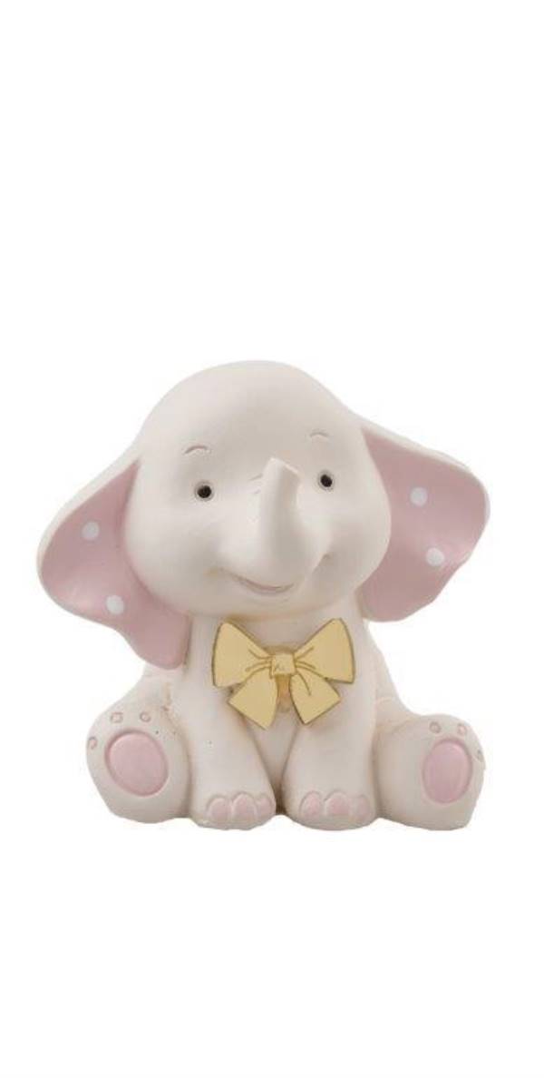 Regali e Bomboniere - Prodotti - Battesimo E Nascita - DECORAZIONE ELEF.GIRL H.8CM CON BOX 