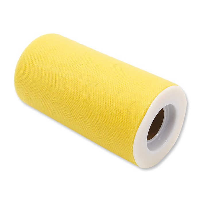 Regali e Bomboniere - Prodotti - Tulle e Organza - Rotolo Tulle 12,5 cm x 25 mt Giallo Zafferano