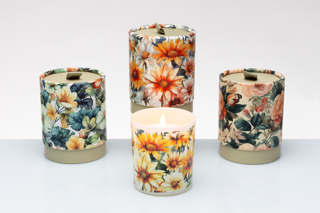 Regali e Bomboniere - Prodotti - Cuorematto SOLIDALE - CANDELE FIORI ASSORTITE - D7CM