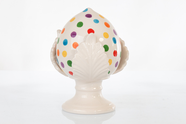 Regali e Bomboniere - Prodotti - Cuorematto SOLIDALE - PUMO DIPINTO 24 CM - POIS CON BOX