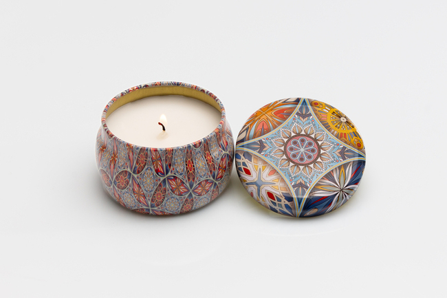 Regali e Bomboniere - Prodotti - Candele da regalo - CANDELA IN LATTINA MANDALA