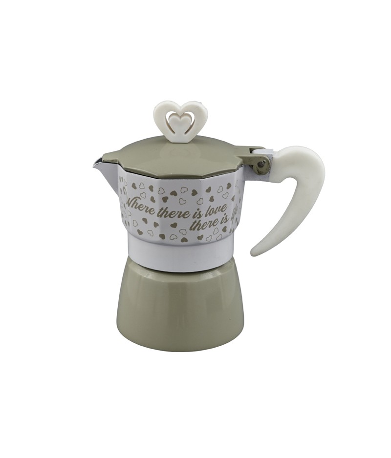 Regali e Bomboniere - Prodotti - Bomboniere Utili - -9X7,5X14CM- LOVE TORTORA CAFFETTIERA 1 TAZZA 