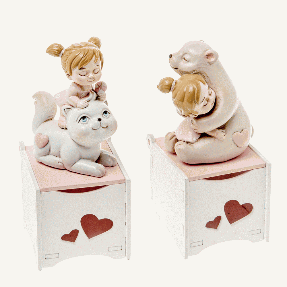 Regali e Bomboniere - Prodotti - Battesimo E Nascita - -H12CM- SWEET SCATOLINA GIRL