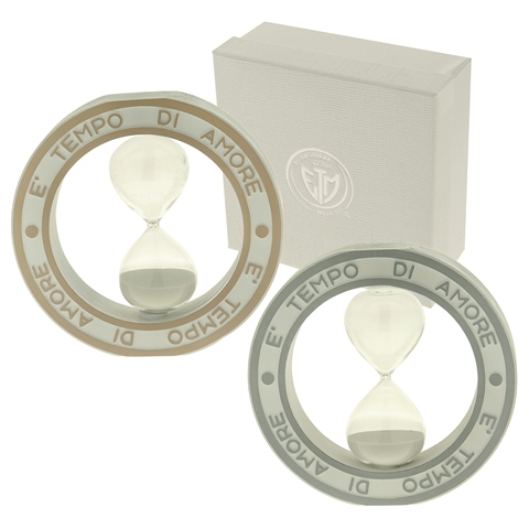 Regali e Bomboniere - Prodotti - Matrimonio - Round clessidra D30CM con box 