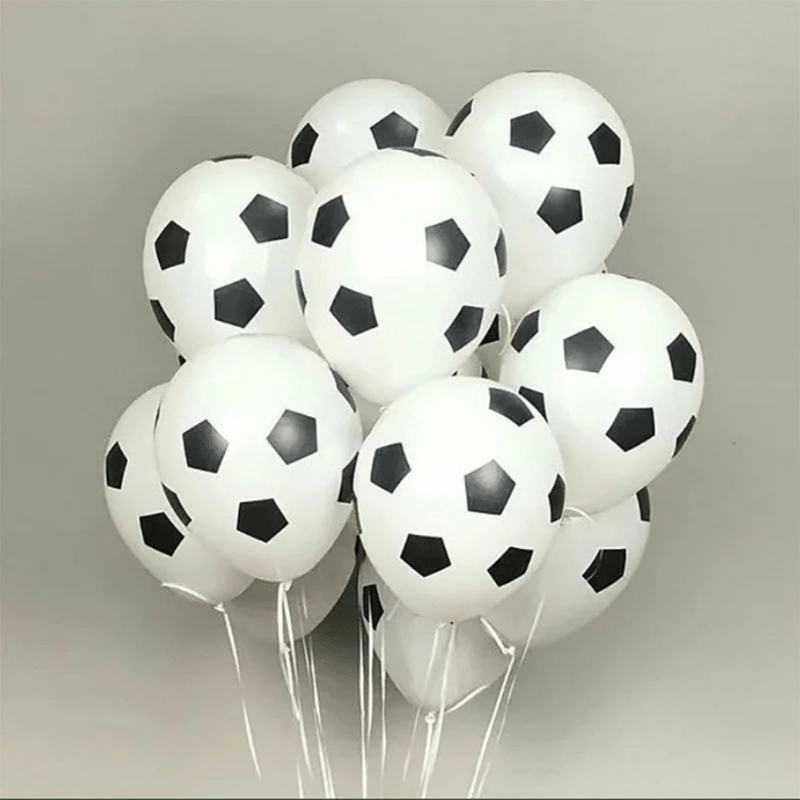 Regali e Bomboniere - Prodotti - Palloncini - PALLONE 10 PEZZI  LATTICE CALCIO 12``-30CM SFUSO