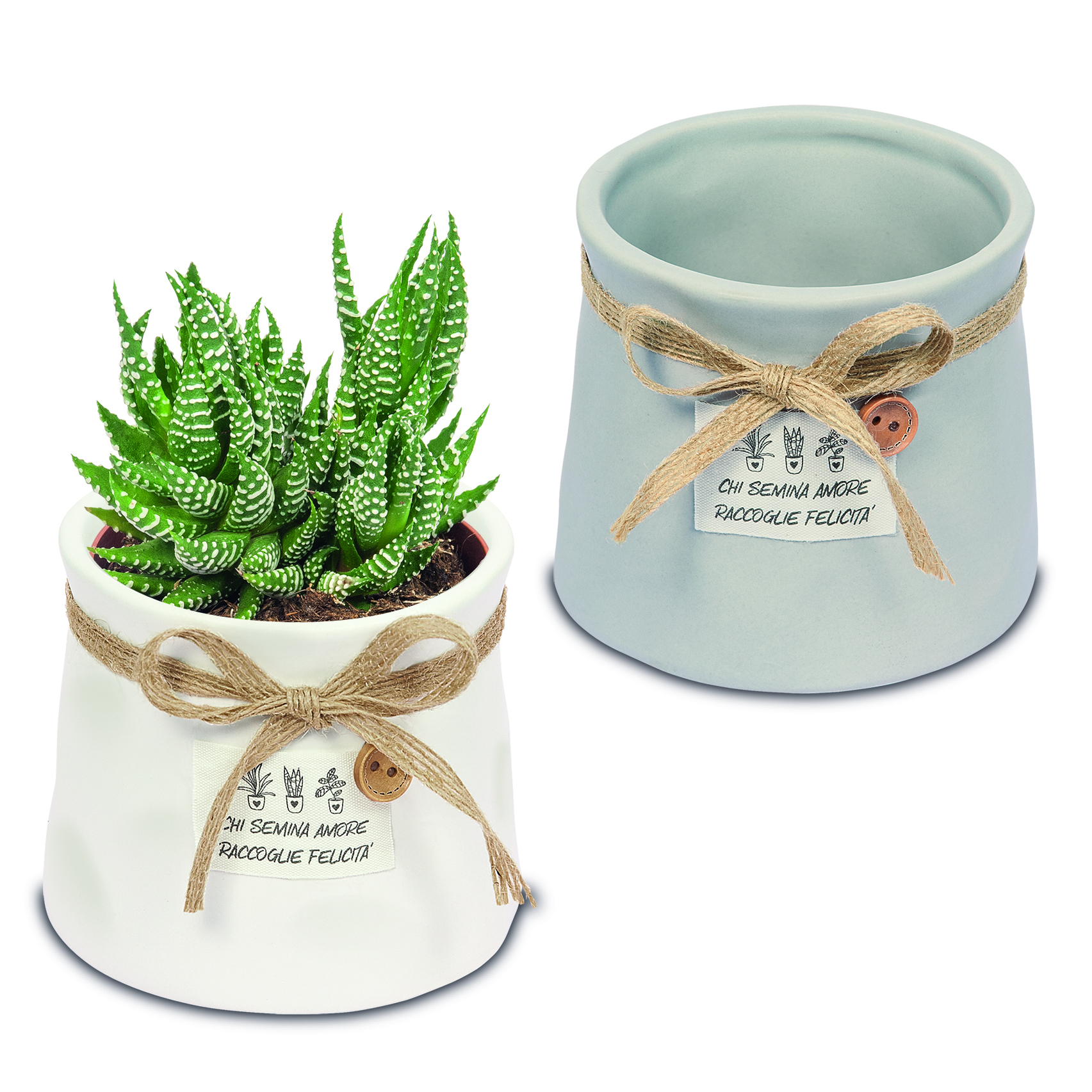 Regali e Bomboniere - Prodotti - Porta Piante - 9.5X8CM - TERRA PORTA PIANTE ASSORTITO