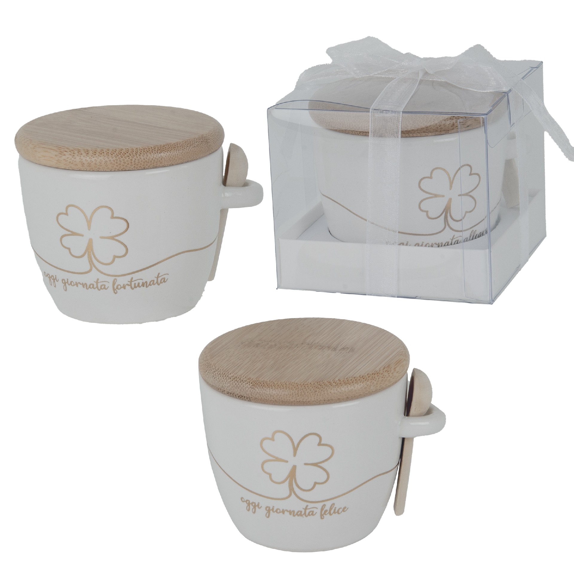 Regali e Bomboniere - Prodotti - Matrimonio - 9X7CM - ALLEGRIA SUGAR CUP WHITE ASSORTITI