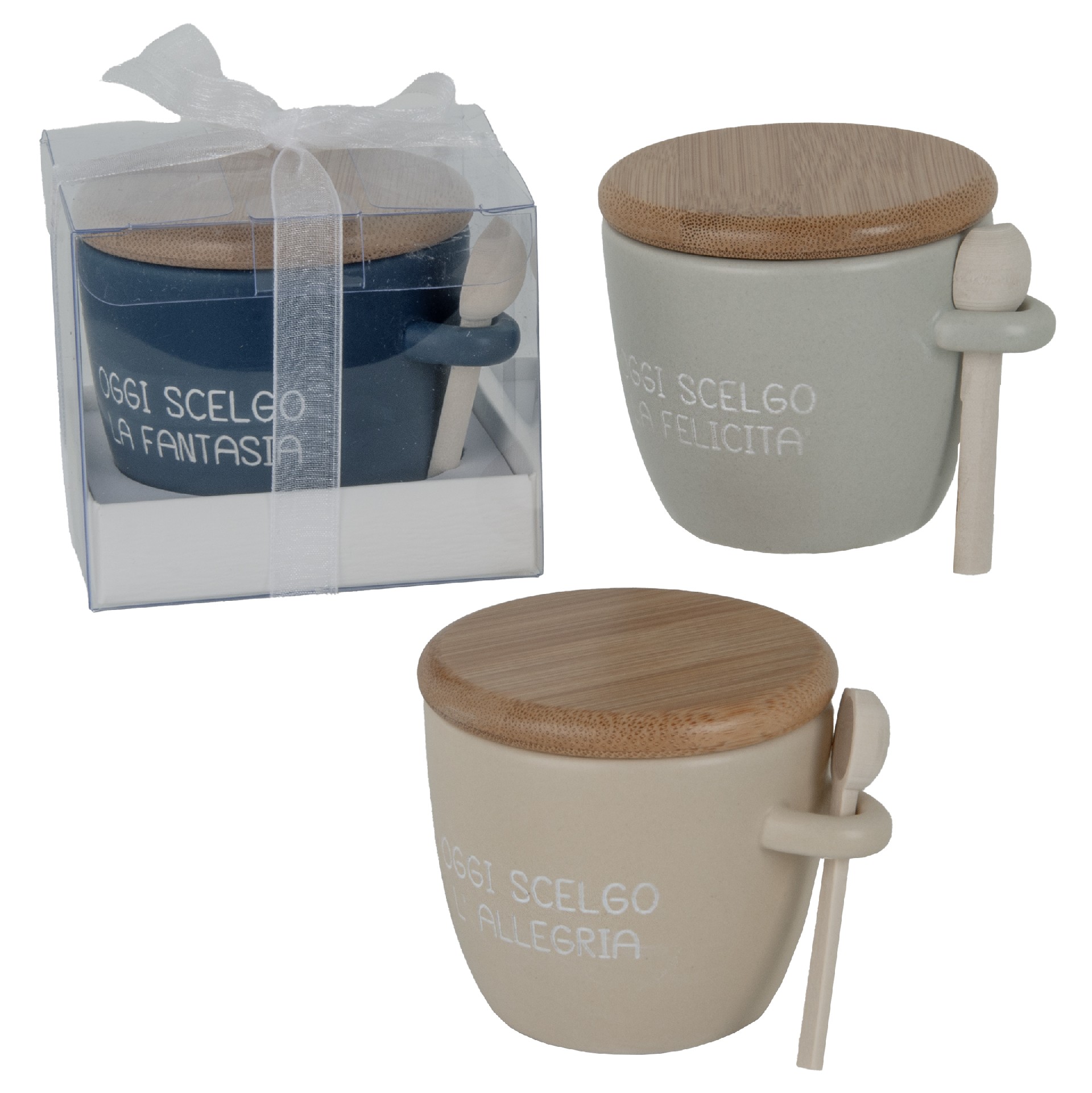 Regali e Bomboniere - Prodotti - Matrimonio - 9X7CM - ALLEGRIA SUGAR CUP COLOUR ASSORTITI C/BOX