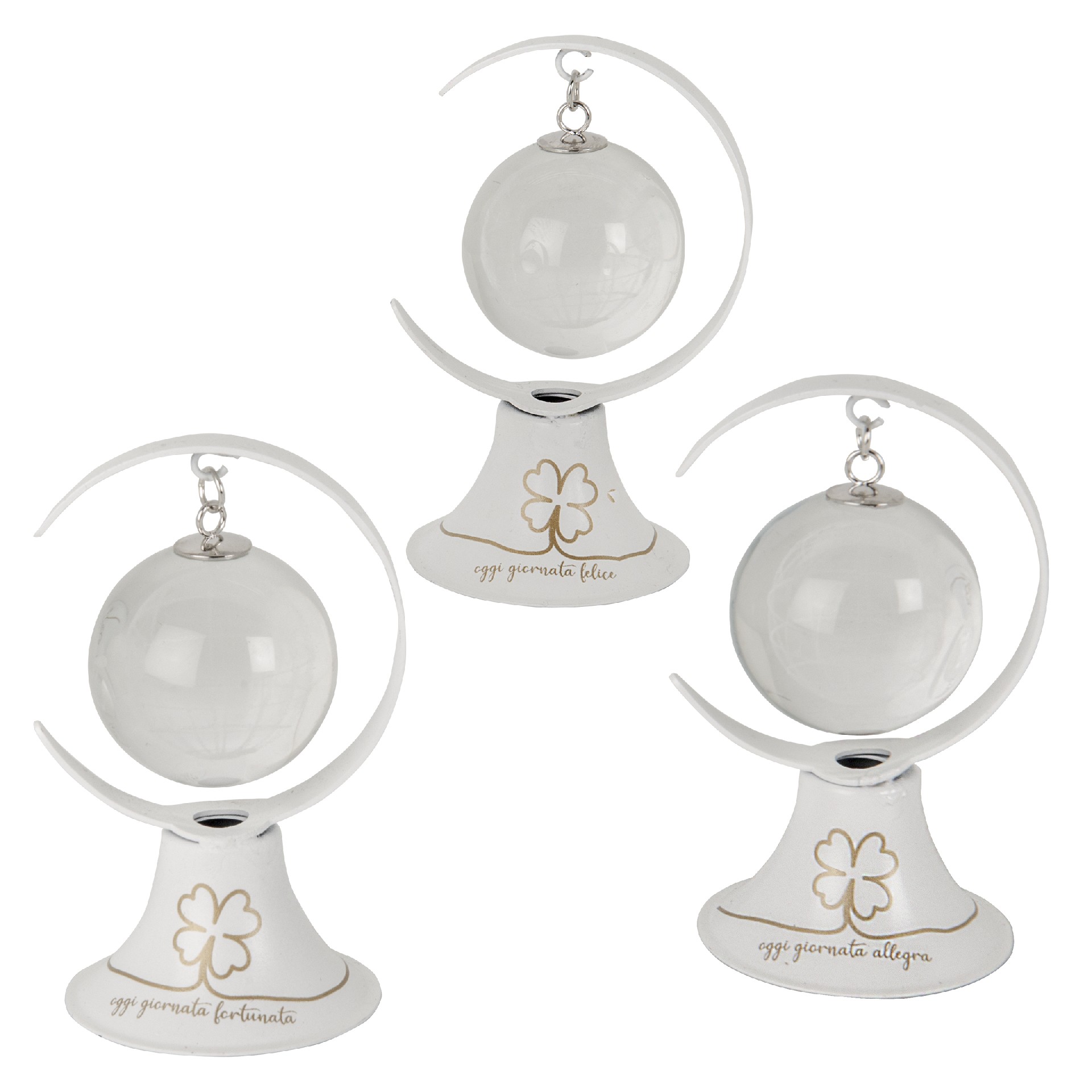 Regali e Bomboniere - Prodotti - Mappamondo - 9CM - QUADRIFOGLIO MONDO LED ASSORTITI