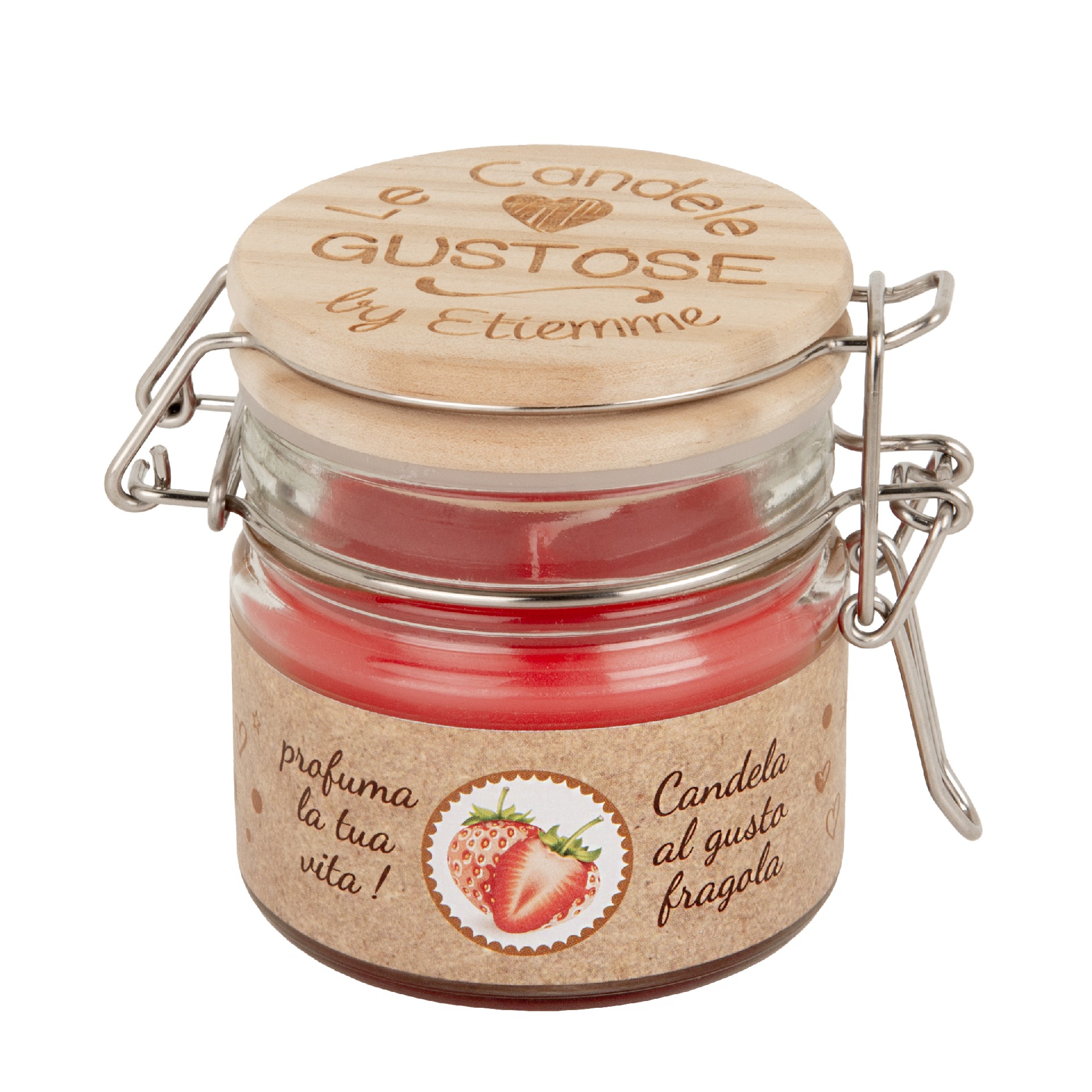 Regali e Bomboniere - Prodotti - Matrimonio - 7.5CM - GUSTO CANDELA FRAGOLA