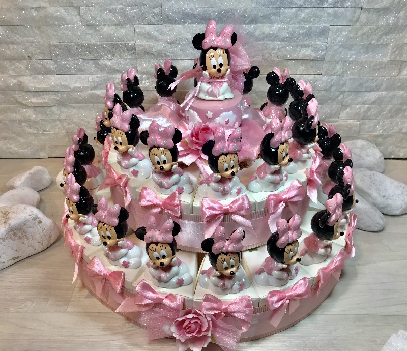 Torta Bomboniera Minnie Su Nuvola 9cm Resina Porcellanata Dolci Ricordi Bomboniere Dettaglio Prodotto