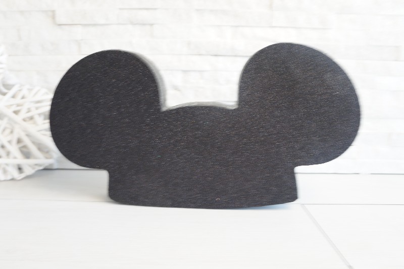 Regali e Bomboniere - Prodotti - Centrotavola Polistirolo - ORECCHIE MICKEY TUTTO COLORATO CON GLITTER L34CM SPESSORE 5 CM 