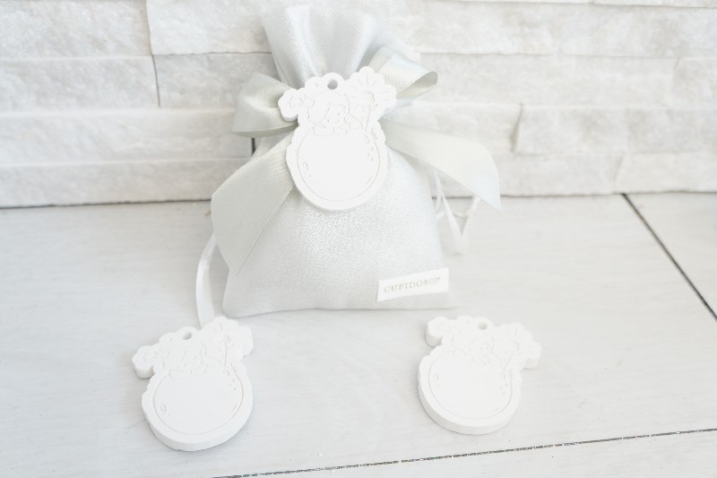 Regali e Bomboniere - Prodotti - Battesimo E Nascita - Piccolo principe POLVERE DI CERAMICA BIANCO 5,5X5CM 