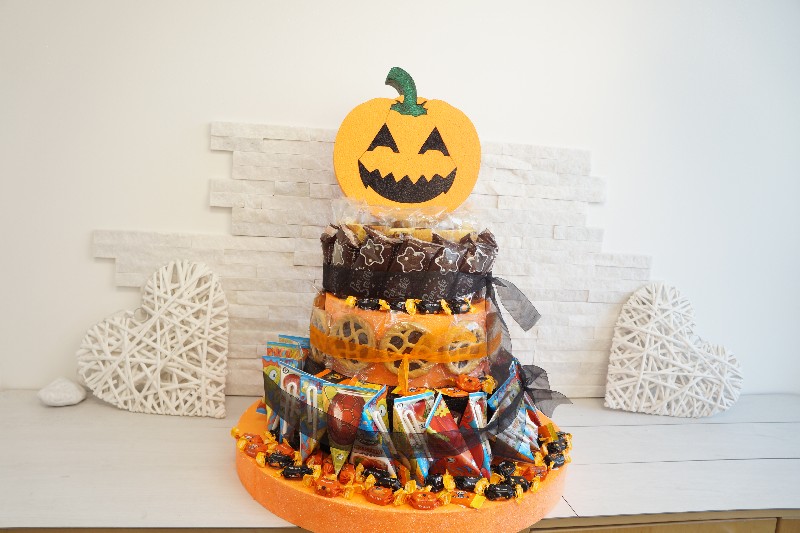 Regali e Bomboniere - Prodotti - TORTE MERENDA - TORTA MERENDA GRANDE X 20 BAMBINI HALLOWEEN