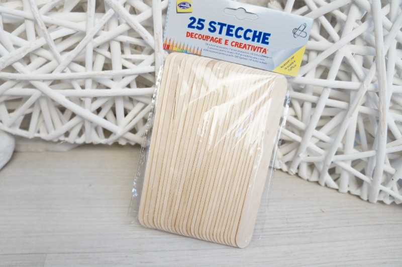 Regali e Bomboniere - Prodotti - ALTRO - STECCHE LEGNO 25PZ NATURALE CM15X1,6