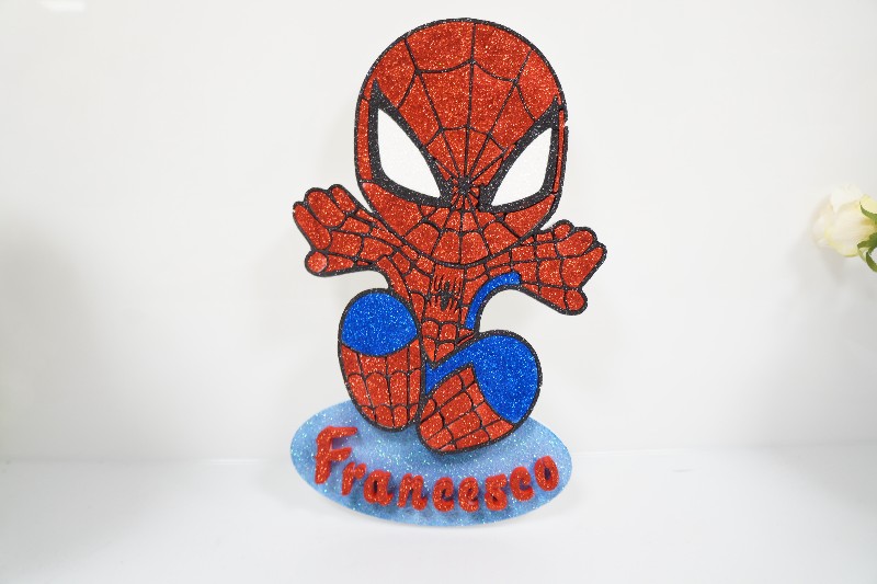 Regali e Bomboniere - Prodotti - PERSONAGGI POLISTIROLO - SPIDERMAN PERSNALIZZATO 55CM POLISTIROLO 