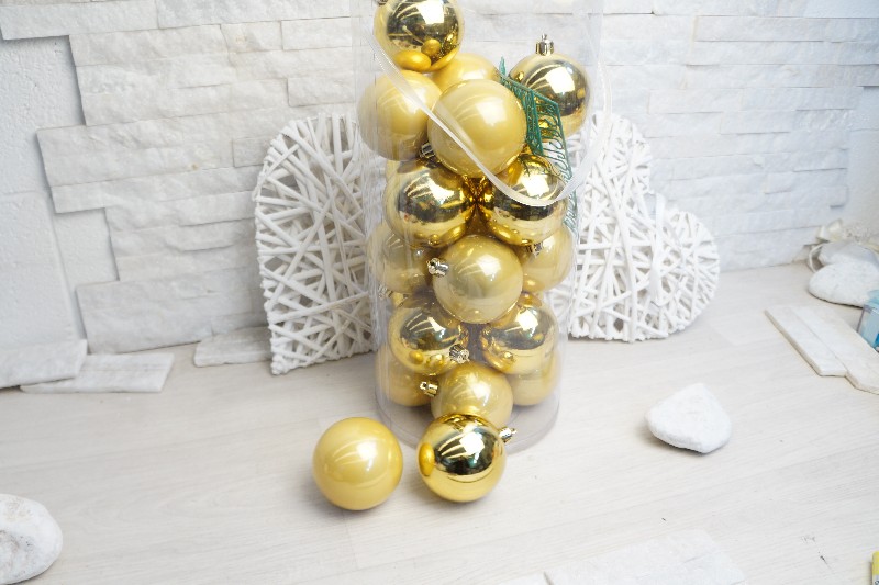 Regali e Bomboniere - Prodotti - Natale  - PALLE ORO 8CM 24PZ IN BOX