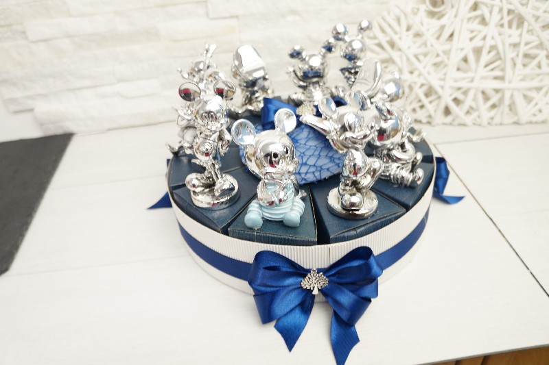 Regali e Bomboniere - Prodotti - OFFERTE DI MARZO - TORTA 10 FETTE CON TOPOLINO MICKEY ARGENTO ASSORTITO