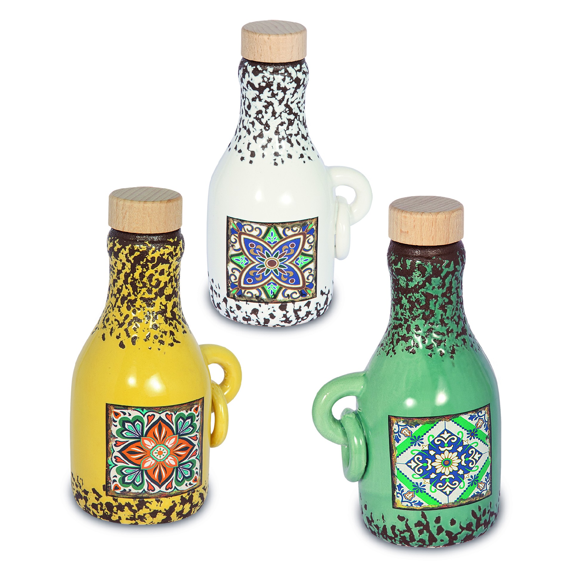 Regali e Bomboniere - Prodotti - Quadrifoglio  SOLIDALE - 8X13.5CM - DECORI OLIERA ASSORTITA