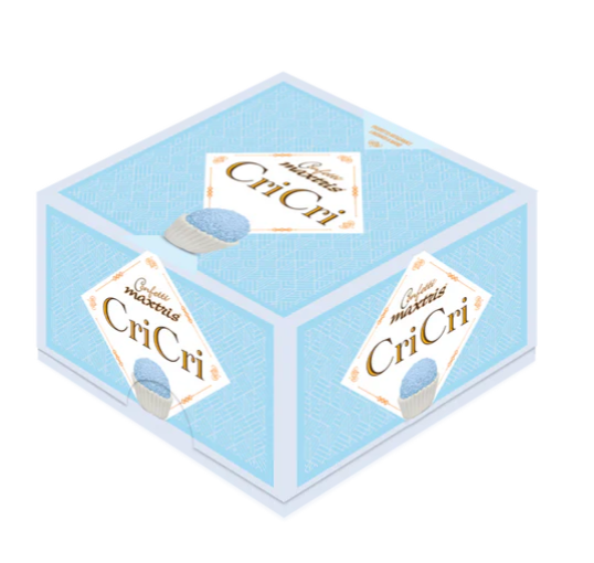 Regali e Bomboniere - Prodotti - CONFETTI MAXTRIS - Les Noisettes CriCri Celeste 500g