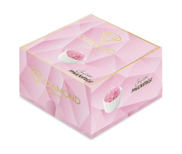 Regali e Bomboniere - Prodotti - CONFETTI MAXTRIS - Les Noisettes Diamond Rosa 500g