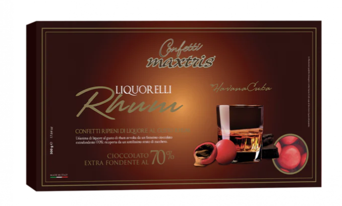 Regali e Bomboniere - Prodotti - CONFETTI MAXTRIS - Confetti Liquorelli al RHUM 500gr