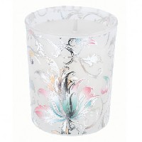 Regali e Bomboniere - Prodotti - Candele da regalo - BICCHIERE CON CERA PROFUMATA 70gr - Foglie Bianco Vaniglia