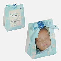 Regali e Bomboniere - Prodotti - Scatoline PORTA CONFETTI - Cm6,5x4x9,5 Scatola cornicetta baby boy