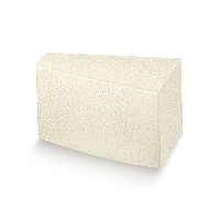 Regali e Bomboniere - Prodotti - Fette torte - 80X35X50 FETTA TORTA PELLE BIANCO PICCOLA
