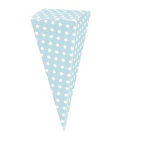 Regali e Bomboniere - Prodotti - Scatoline PORTA CONFETTI - 115MM CONO ATELIER AZZURRO *200