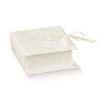 Regali e Bomboniere - Prodotti - Scatoline PORTA CONFETTI - 70X60X25MM BOOK MAT BIANCO 