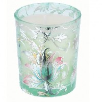 Regali e Bomboniere - Prodotti - Candele da regalo - BICCHIERE CON CERA PROFUMATA 70gr - Foglie verde Lavanda