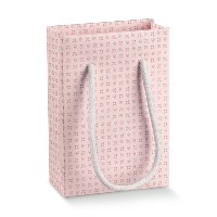 Regali e Bomboniere - Prodotti - Shopper Bag - 160X80X230MM SHOPPER BAG CON MANICI BLOOM CON FIORELLINI ROSA