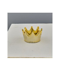 Regali e Bomboniere - Prodotti - Comunione e Cresima - COPPETTA CORONA ORO GRANDE Mis: 9,6x9,6x4,5