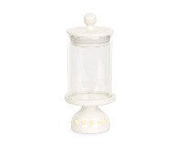 Regali e Bomboniere - Prodotti - Cristallo e Vetro - D.7XH.16CM CONTENITORE C/COPERCHIO E LED
