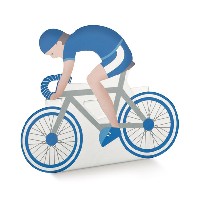 Regali e Bomboniere - Prodotti - Scatoline PORTA CONFETTI - 60X35X85mm BICICLETTA FESTA BLU