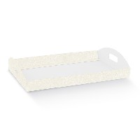 Regali e Bomboniere - Prodotti - Cesti e Strutture - 30X22X4,5CM CESTO HARMONY BIANCO