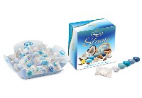 Regali e Bomboniere - Prodotti - Confetti PARTY - VASSOIO CONFETTI TENEREZZE SFUME' AZZURRO  500GR IMBUSTATI SENZA GLUTINE