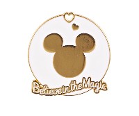 Regali e Bomboniere - Prodotti - Bomboniere Disney e cartoni - CIONDOLO MICKEY ORO E BIANCO 4,5CM 