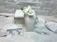 Regali e Bomboniere - Prodotti - Profumatori - DIFFUSORE MILK PICCOLO bomboniera bianca 10,5X7,5cm CON BOX CLARALUNA