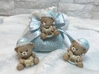 Regali e Bomboniere - Prodotti - Battesimo E Nascita - Baby ORSUS CELESTE resina cm. 5  soggetti assortiti