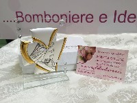 Regali e Bomboniere - Prodotti - OFFERTE DI GENNAIO - ICONA MATERNIT CUORE QUADRIFOGLIO ARGENTO 7X10CM