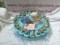 Regali e Bomboniere - Prodotti - OFFERTE DI GENNAIO - Papero 23pezzi porcellana pi centrale cicogna salvadanaio