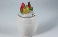 Regali e Bomboniere - Prodotti - BARATTOLI CERAMICA - Barattolo tappo frutta H13D8CM