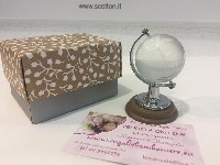 Regali e Bomboniere - Prodotti - Mappamondo - MAPPAMONDO IN VETRO 7CM CON BOX
