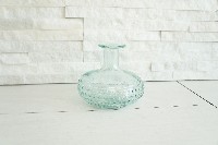 Regali e Bomboniere - Prodotti - Cristallo e Vetro - H12CM D12CM BOTTIGLIA MONOFIORE IN VETRO LAVORATO